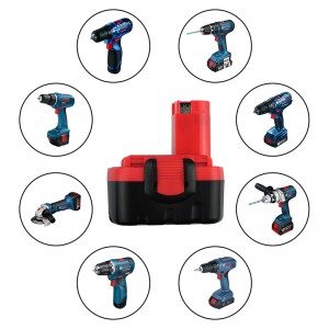 Vervangende Ni-Cd 14.4V 1700mAh-batterijen voor Bosch BAT038, BAT040 elektrisch gereedschap