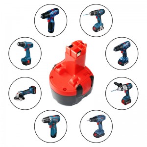 Vervangende Ni-Cd 7.2V 1500mAh reservebatterijen voor Bosch 2 607 335 587, 2 607 335 766 Elektrisch gereedschap