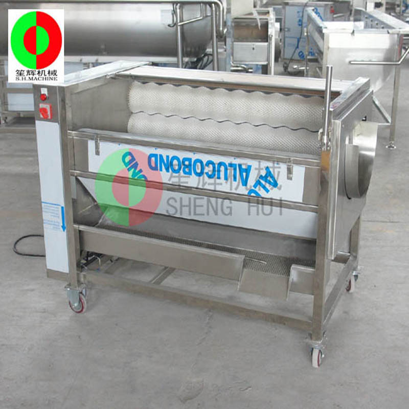 Meloen fruit reinigingsmachine / meloen fruit reinigingsmachine peeling / meloen fruit borstel reinigingsmachine QX-612 nieuw