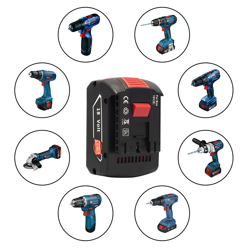 Bosch BAT609, BAT609G, BAT618 18V 3000mAh oplaadbare li-ionbatterij