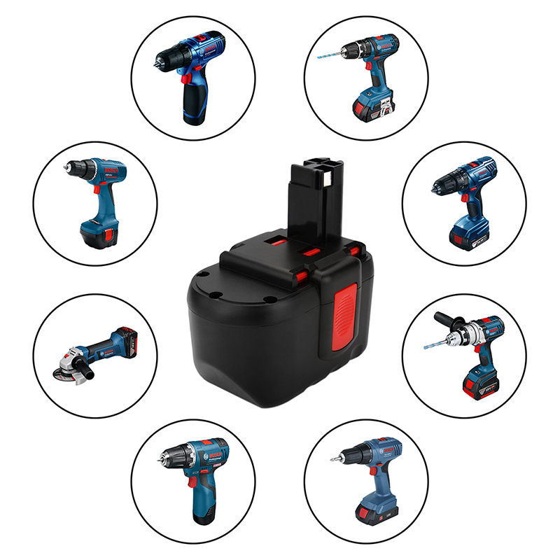 Ni-Cd 24 V 1500 mAh Vervanging Draadloze Power Tool Batterij Compatibiliteit voor Bosch BAT030, BAT031