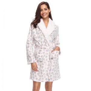 Burn-out fleecejas voor dames volwassen pyjama