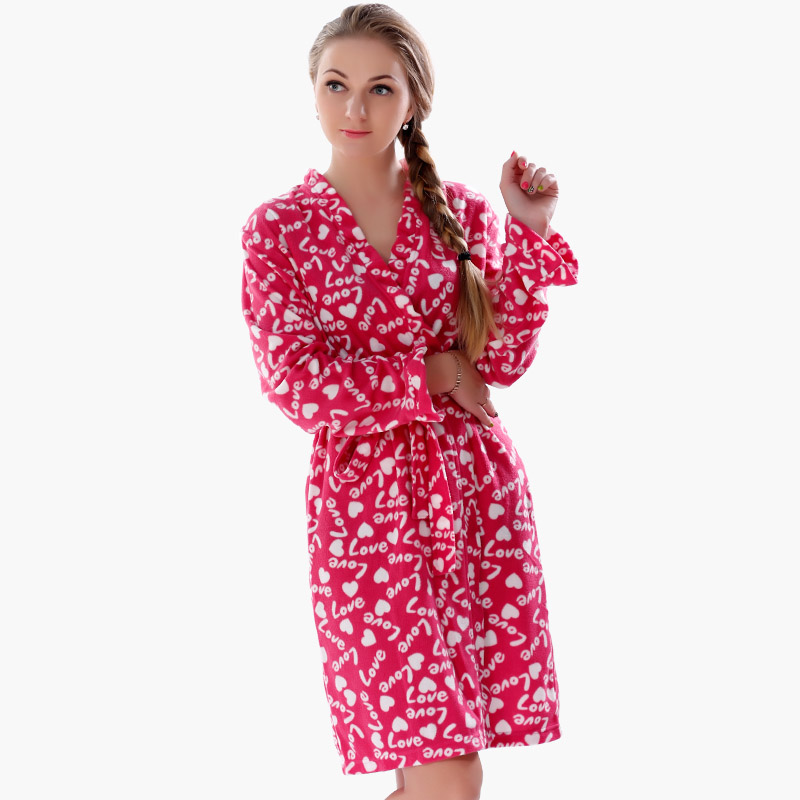 Fleecejas voor volwassenen Kimono-pyjama met print