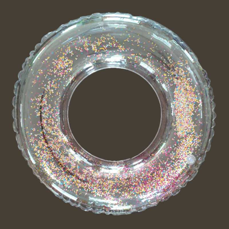 Opblaasbare transparant glitter zwembad zwemring voor kinderen