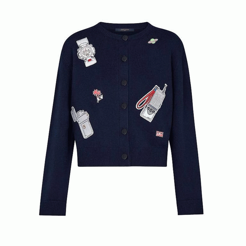 Custom Sweater Unieke badges Gebreid vest voor dames