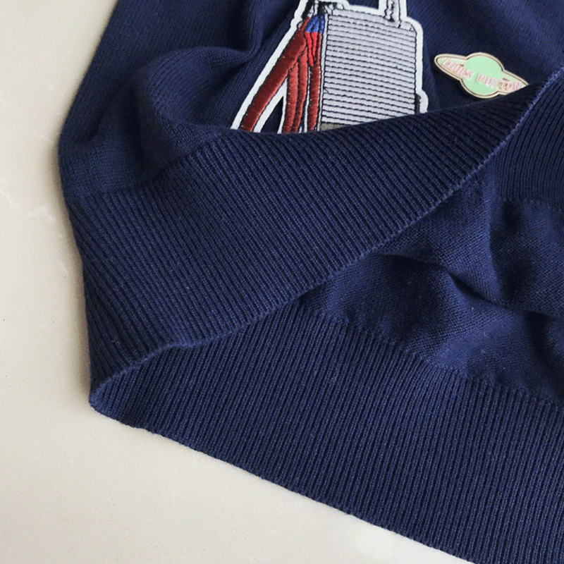 Custom Sweater Unieke badges Gebreid vest voor dames