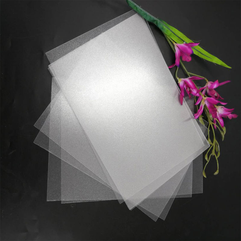 Hot Koop 1.0mm Flexibele Waterdichte Transparante Frosted Polyester PET Plastic Folie voor vouwdoos