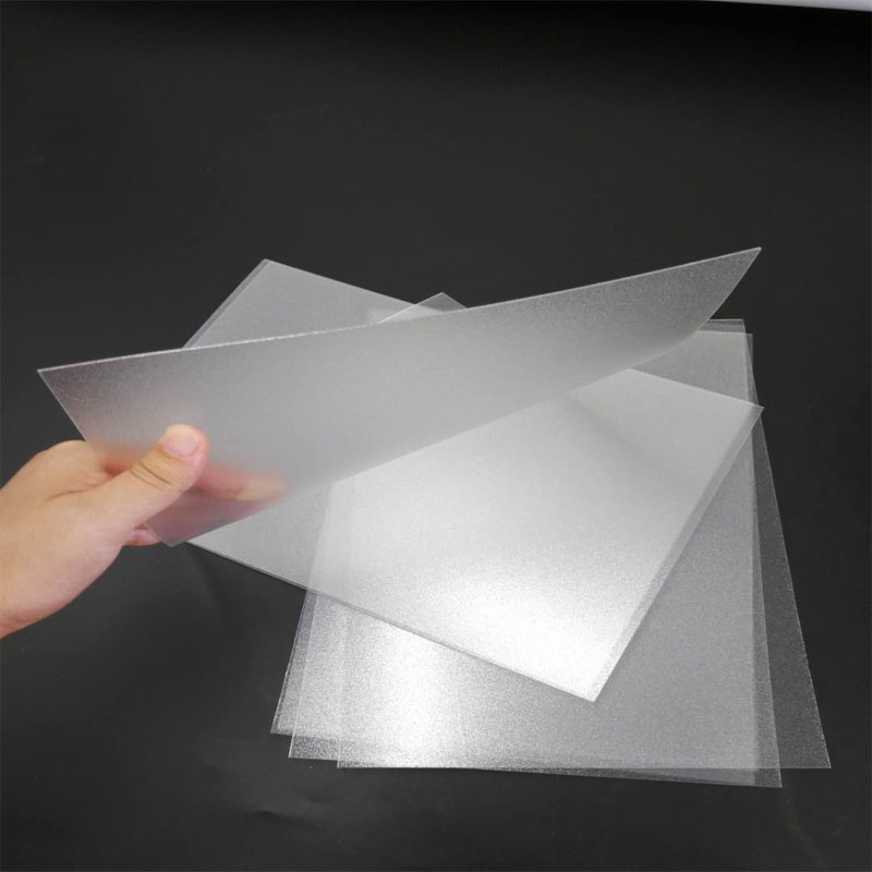 Hot Koop 1.0mm Flexibele Waterdichte Transparante Frosted Polyester PET Plastic Folie voor vouwdoos