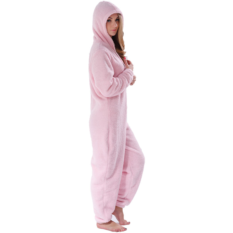 Volwassenen onesie roze pyjama sets