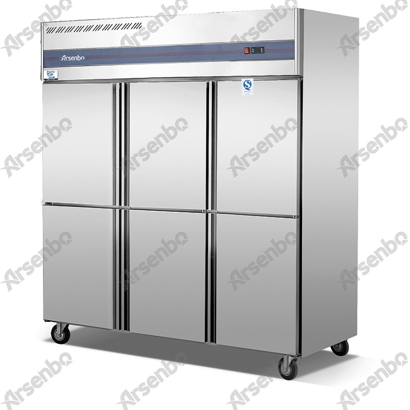 Milieuvriendelijke Upright commerciële keuken koelkast en vriezer luchtcyclus koeling