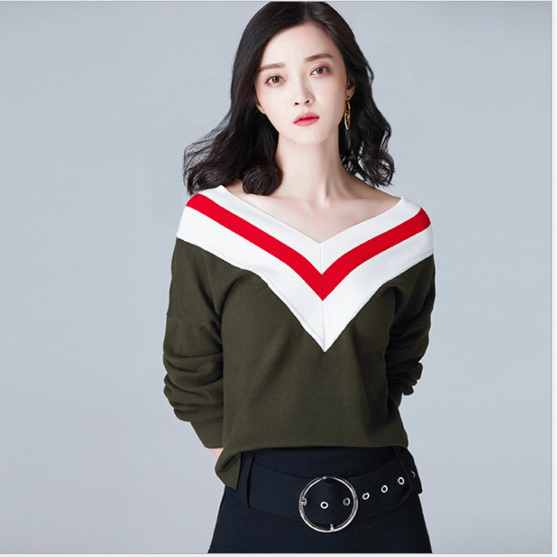 Aangepaste 100% merinowol Slash Neck gebreide pullover sweater