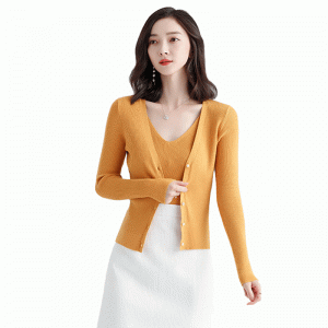 Dames getailleerd Tweedelig vest en vesttrui