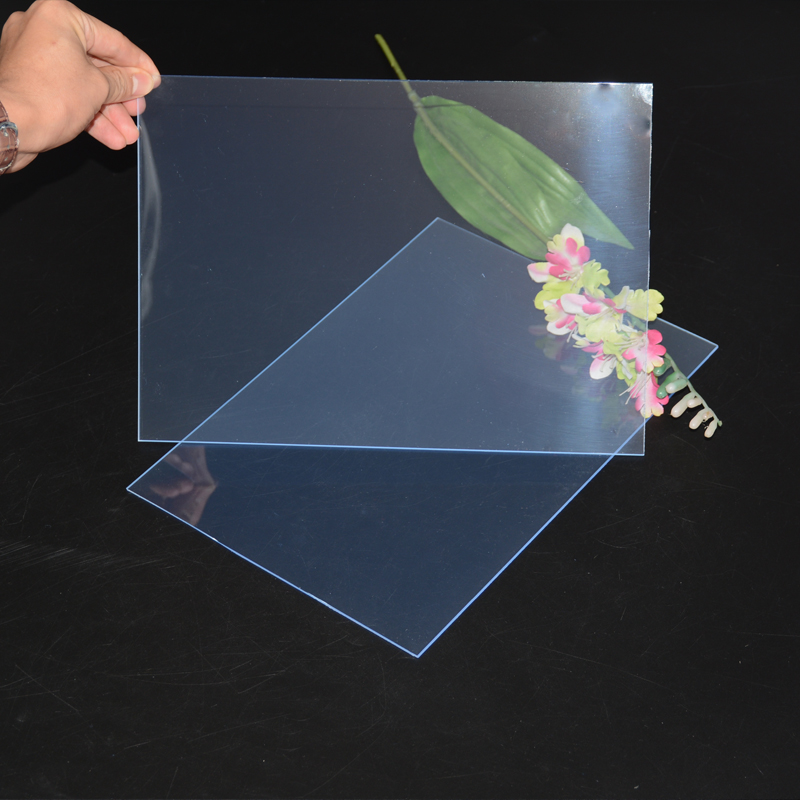 Hete verkoop 1 mm stijve dikke transparante kunststof PVC plaat voor lasersnijden