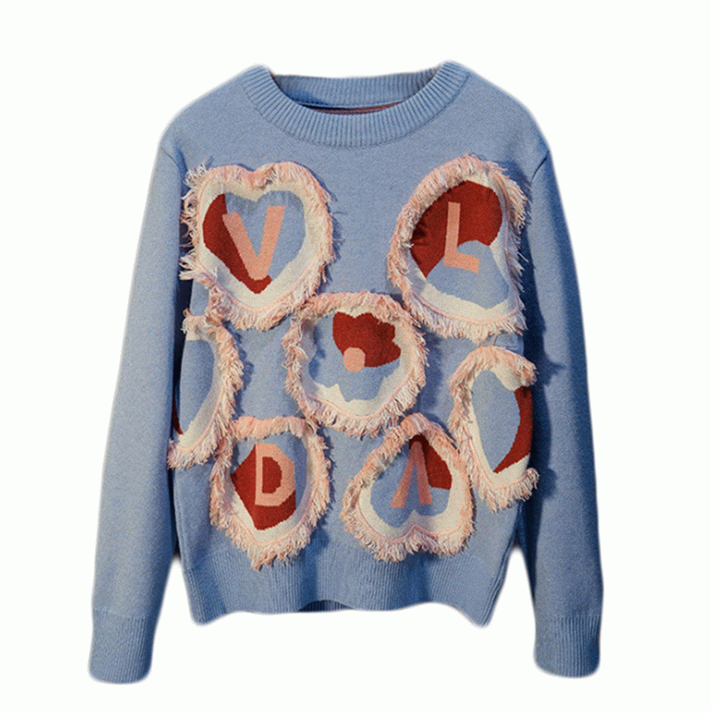 2019 vroege lente losse dikke genaaide kwast Fringe dames pullover trui