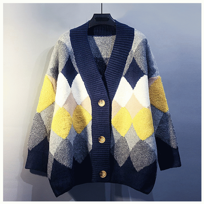 Nieuw ontwerp plus-maat jacquard winter herfst dames vest gebreide truien