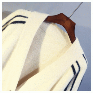 Nieuwste losse imitatie nertsen strepen jacquard dames vest sweater