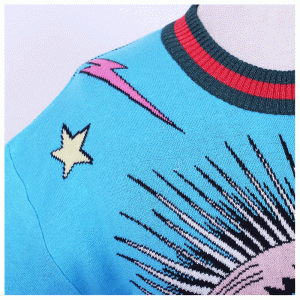 OEM Big Eye Jacquard dames pullover sweater 2018