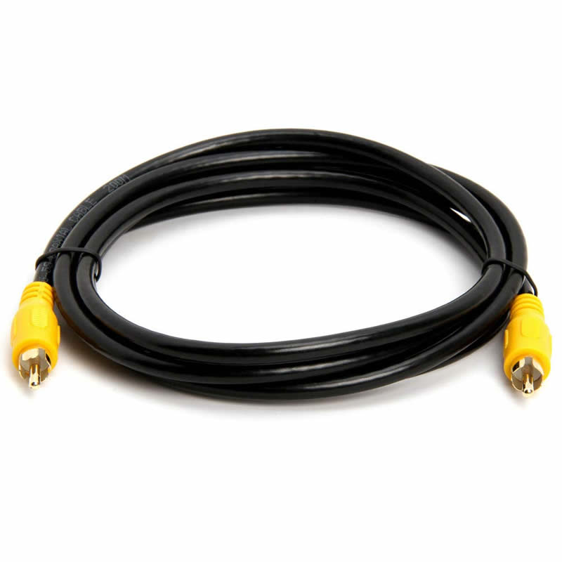 RCA Subwooferkabel (1 RCA Male naar 1 RCA Male Composite Audio / Video Cord) S / PDIF coaxkabel, Digitale audiokabel voor AV-ontvangers, Hi-Fi-systemen