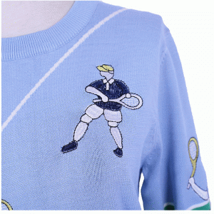 Aangepaste OEM ontwerp geborduurde trui gebreide trui mannen