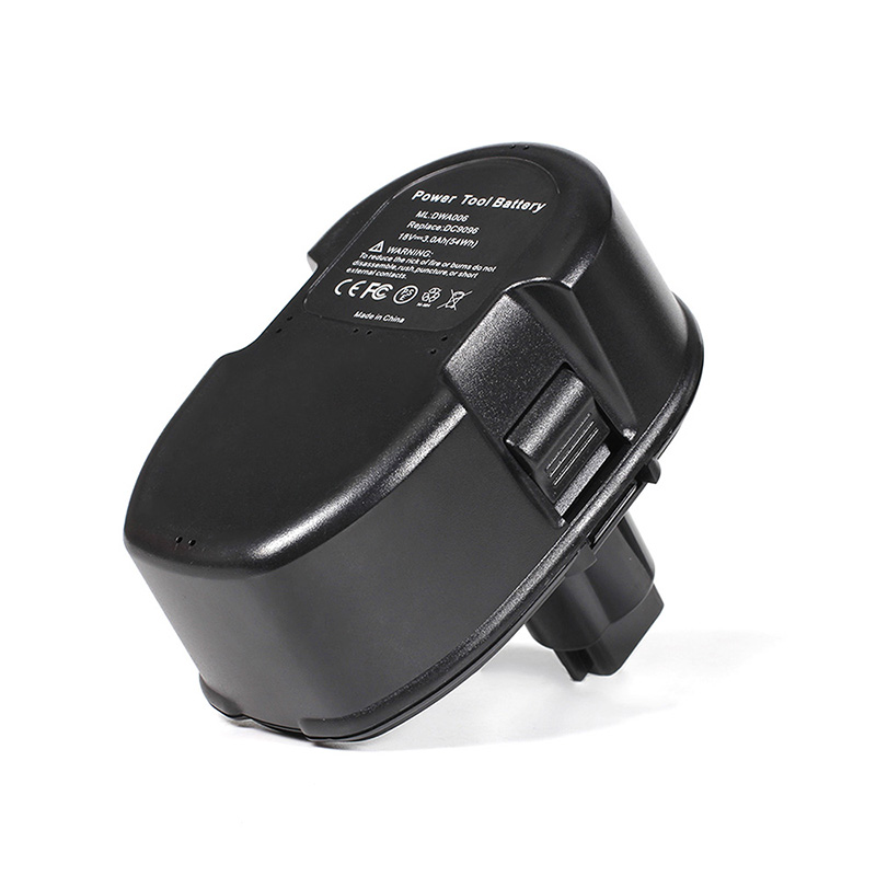 Ni-Mh 18V 3000mAh vervangende accu-gereedschapbatterijen voor Dewalt DE9095, DE9098, DE9503