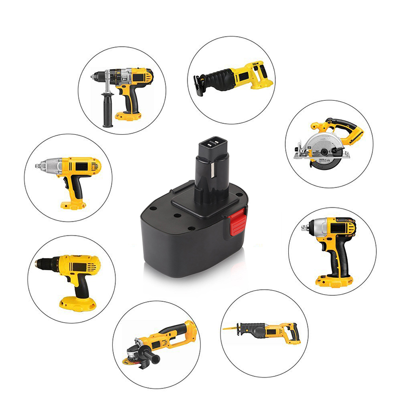 Ni-Mh 3000 mAh 14,4 V Vervangende batterijen Accu-boormachine voor Dewalt DE9087, DE9092, DE9094