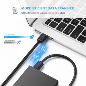 USB 3.0 A naar A kabel Type A mannelijk naar mannelijk kabelsnoer voor gegevensoverdracht harde schijf behuizingen