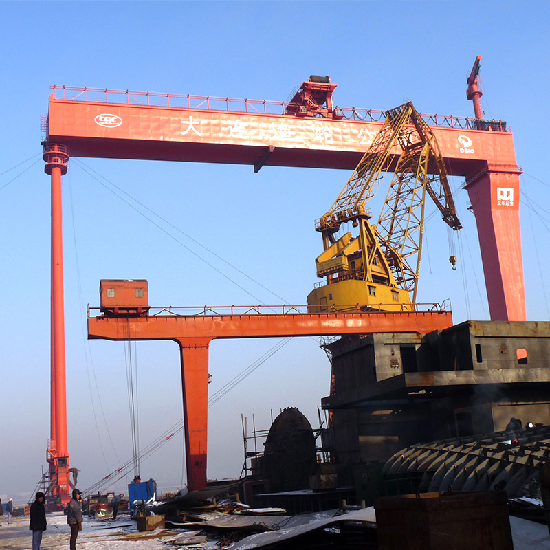 Scheepsbouw dubbele balk portaalkraan