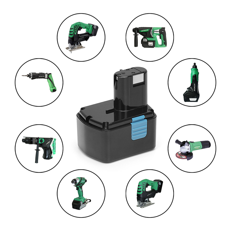 Ni-Cd 14.4V 1500mAh Batterijen in draadloze boor vervangen voor Hitach EB14S, EB14B, EB14H
