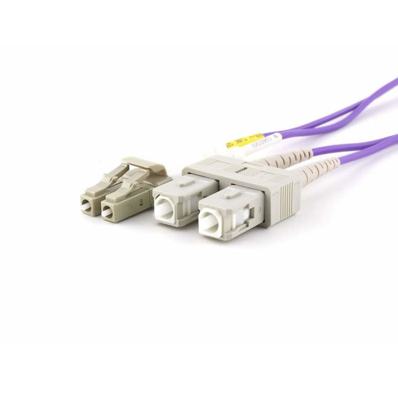 Multimode duplex OM4-glasvezelpatchkabel (50/125) - LC naar SC