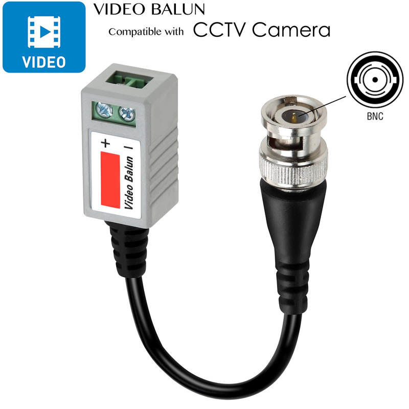 Mini CCTV BNC Video Balun Transceiver-kabel