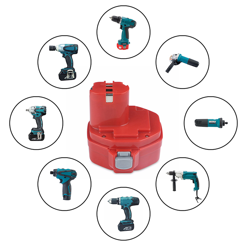 Ni-Cd 14.4V 2000mAh vervangende batterijen voor Makita 1435, 1435F, 192699-A Snoerloos elektrisch gereedschap