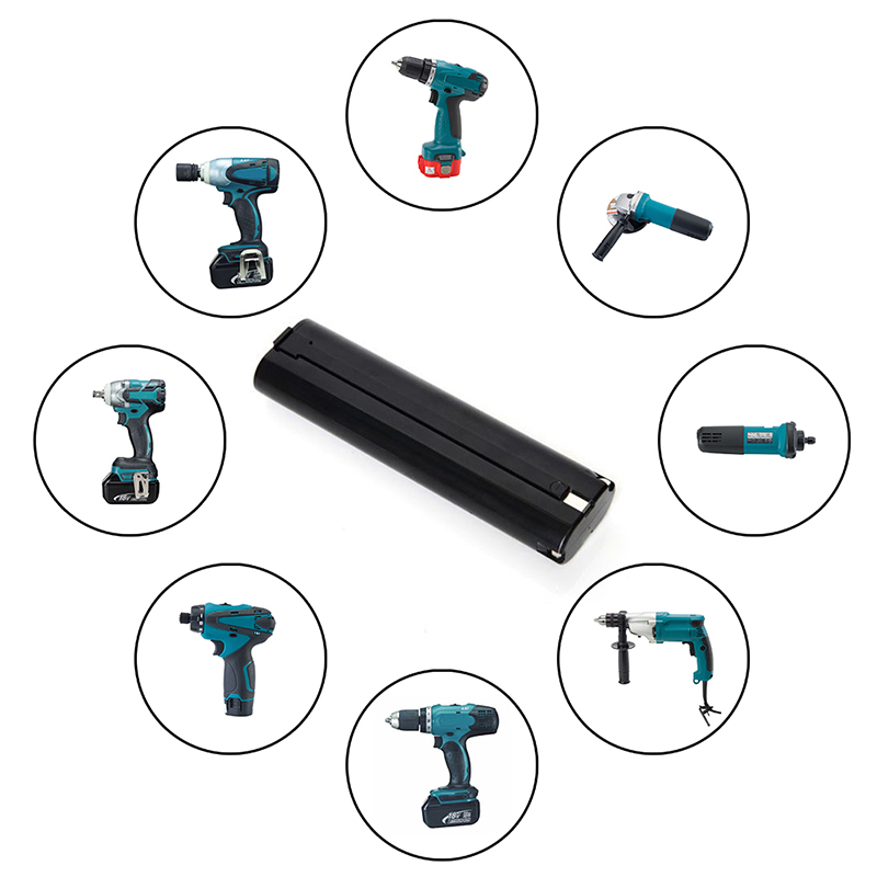 9.6V 3000mAh Ni-Mh elektrisch gereedschap Vervangende batterijen voor Makita 191681-2, 632007-4