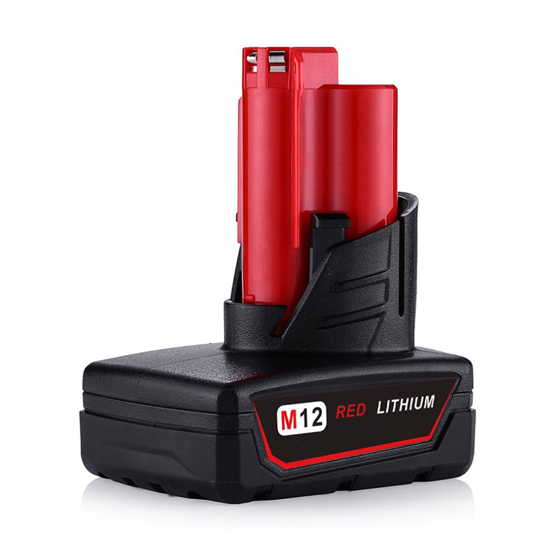 Lithium 12V 4000mAh vervangende cellen voor Milwaukee 48-11-2411 M12 Power Tool-batterijen