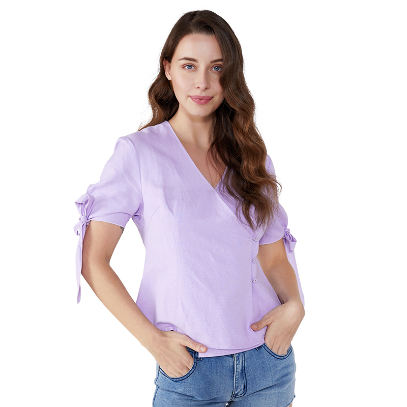 Damesmode Groothandel Chiffon Ontwerpen Zomer Casual Blouse