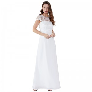 Leak Back Lace Avond 2019 Lange dameskleding Witte jurk Maxi-jurk JCGJ190315079