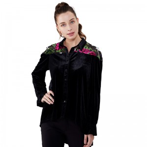 Katoenen dames lange blouse moslimah lange mouw damesblouse JCGJ190315081