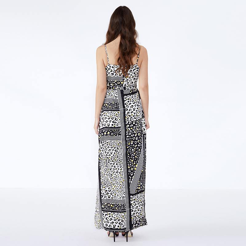 Hoge kwaliteit Dames Casual Maxi-jurk Lange Maxi Fashion Casual Boho ruches gebreide jurk met bloemen