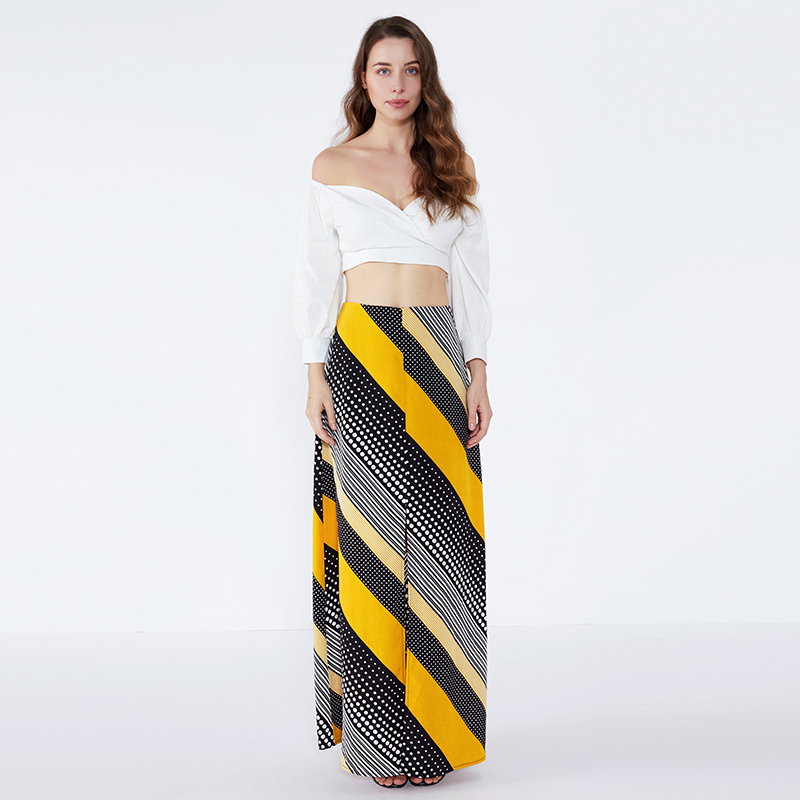 Wave Point Franjes Indiase ontwerper Lehenga mode chiffon maxi lange rok