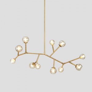 Eenvoudige persoonlijkheid Glas Ijzer Woonkamer Eetkamer Hotel Kroonluchter Km2149