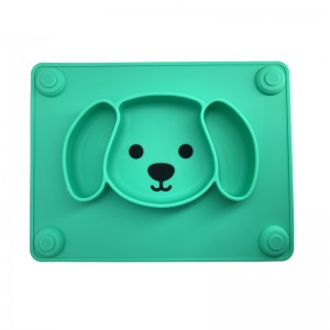 hete siliconen handgreep Siliconen baby placemat Zuigplaat