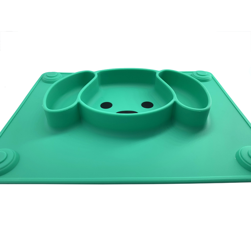 hete siliconen handgreep Siliconen baby placemat Zuigplaat