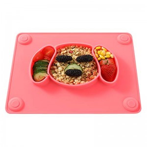 Siliconen voedselplaat voor kinderen Siliconen babybord siliconen placemat