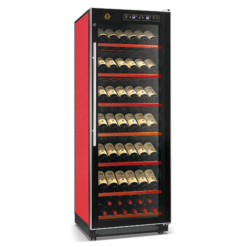 Elegante serie hoog efficiënte compressor wijnkoeler vorstvrij 120W directe koeling drankvitrine