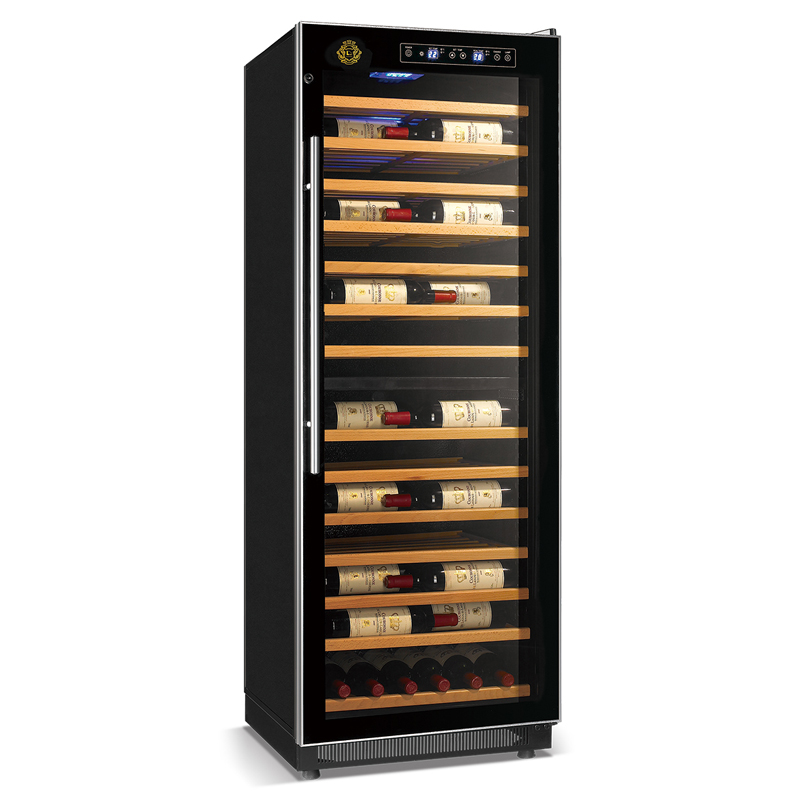 Elegante serie hoog efficiënte compressor wijnkoeler vorstvrij 120W directe koeling drankvitrine