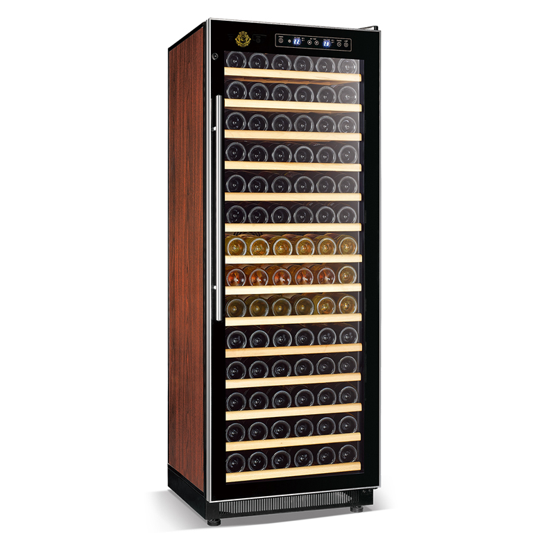 Crown-serie hoog efficiënte compressor wijnkoeler vorstvrij 175W directe koeling drankvitrine