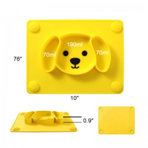 Slipbestendige onbreekbare BPA-vrije babyvoedingbakjes