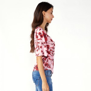Bloemen Dames Fancy Blouse Chiffon Dameskleding Tops