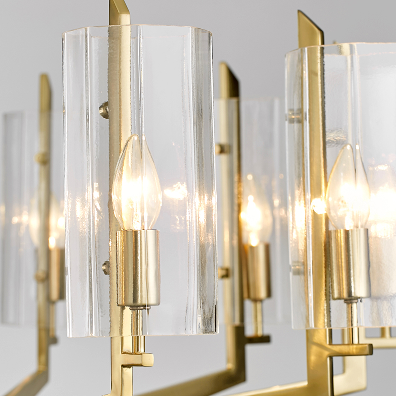 Moderne Nordic metalen glazen luxe sfeervolle kroonluchter Km2132