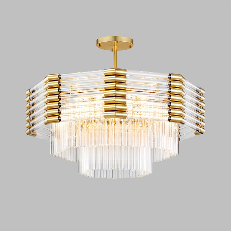 Nieuwe moderne metalen luxe Hotel Villa glazen kroonluchter Km2127