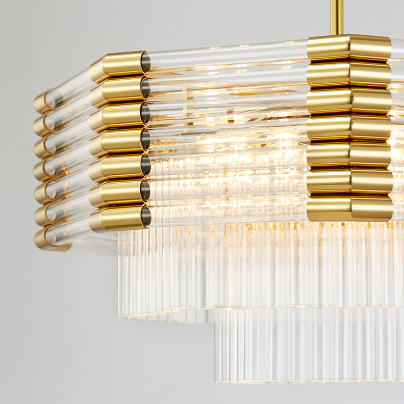 Nieuwe moderne metalen luxe Hotel Villa glazen kroonluchter Km2127